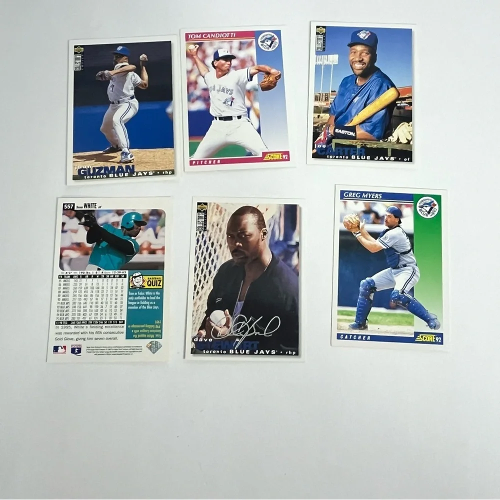 vintage 90s toronto blue jays baseball‎ cards trading crafts journal scrapbook22